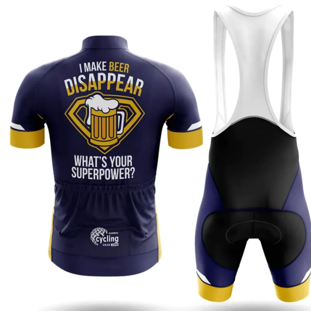 Cycling Jersey Beer Disappear Navy/Gold/White