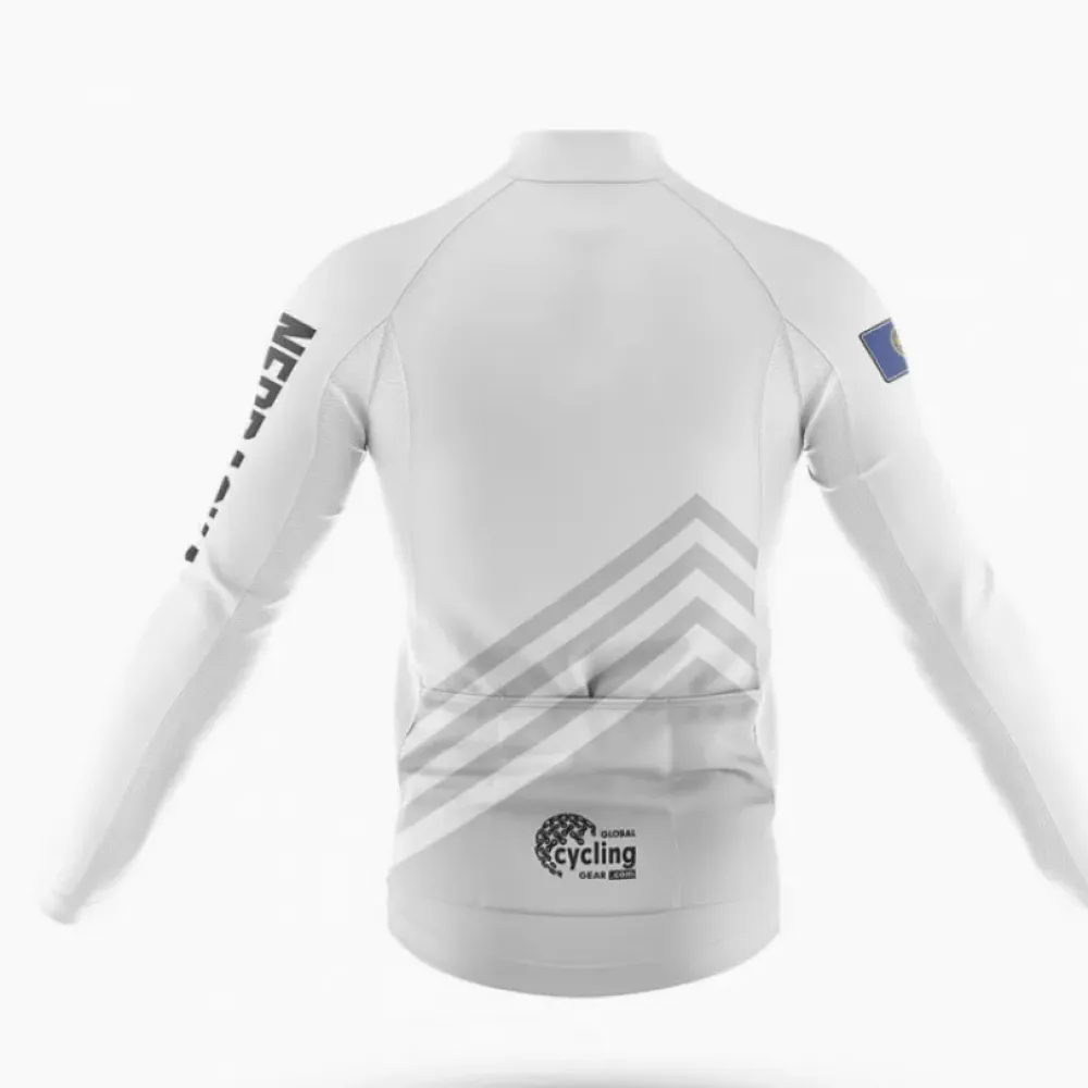 Nebraska S4 Cycling Jersey White/Grey/Black