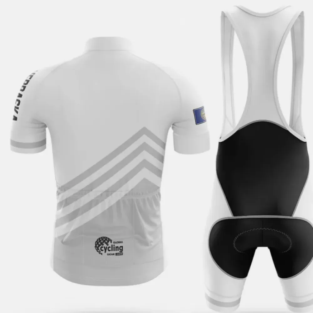 Nebraska S4 Cycling Jersey White/Grey/Black