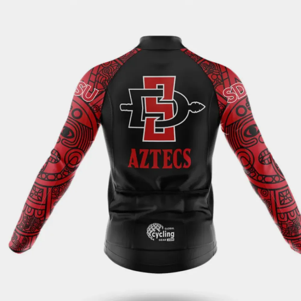 San Diego State University Cycling Jersey Unique Design Black/Red/Grey