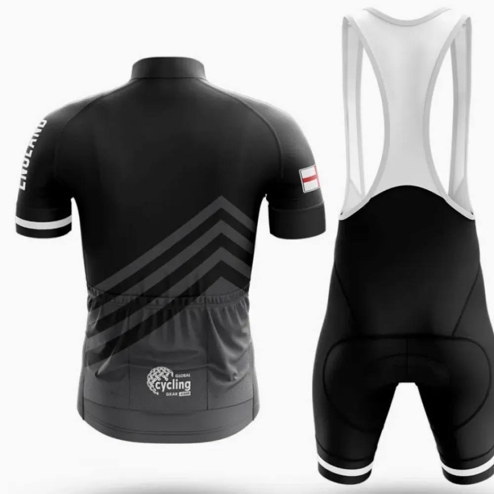 England S5 Black/White/Grey Cycling Kit