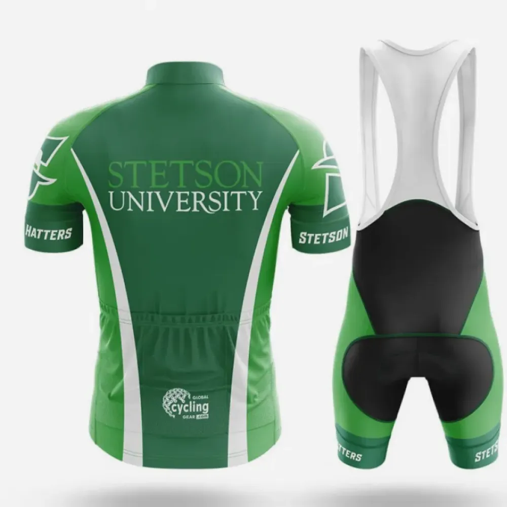 Stetson University Long Sleeve Cycling Jersey Green/White/Dark Green