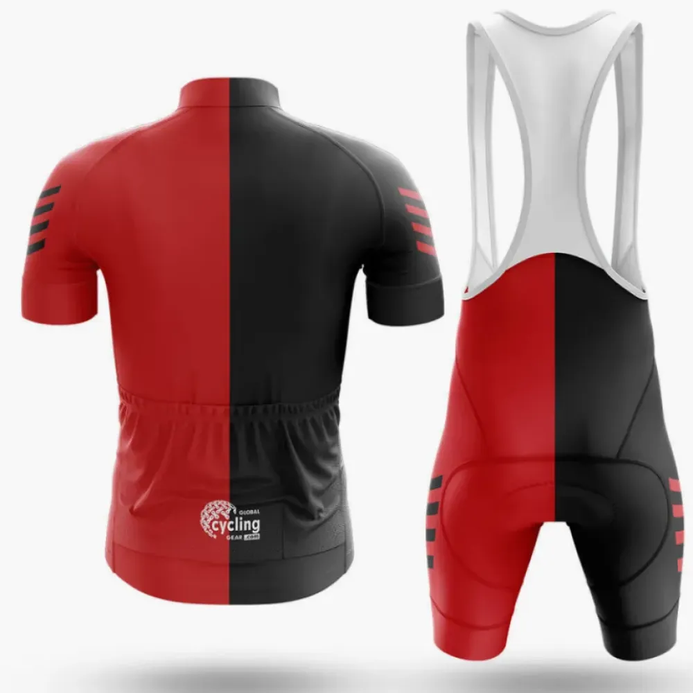 Cycling Bibs Breathable Black/Red/White