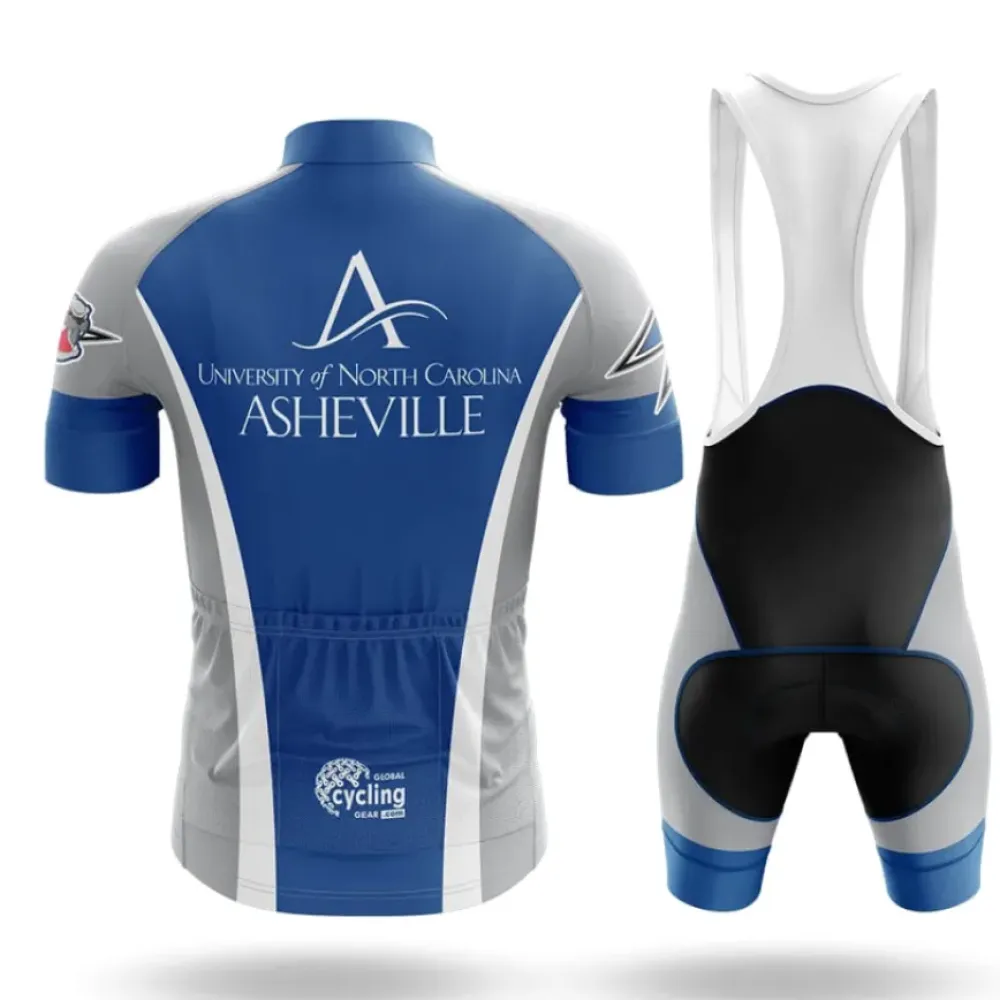 University of North Carolina Asheville Cycling Kit Full Set Blue/White/Grey