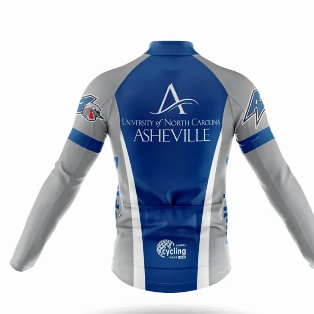 University of North Carolina Asheville Cycling Kit Full Set Blue/White/Grey