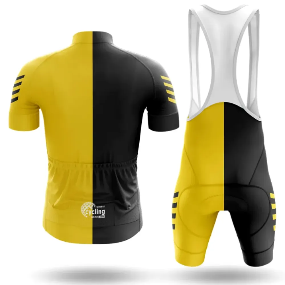 Cycling Kit Full Set Black/Yellow/White