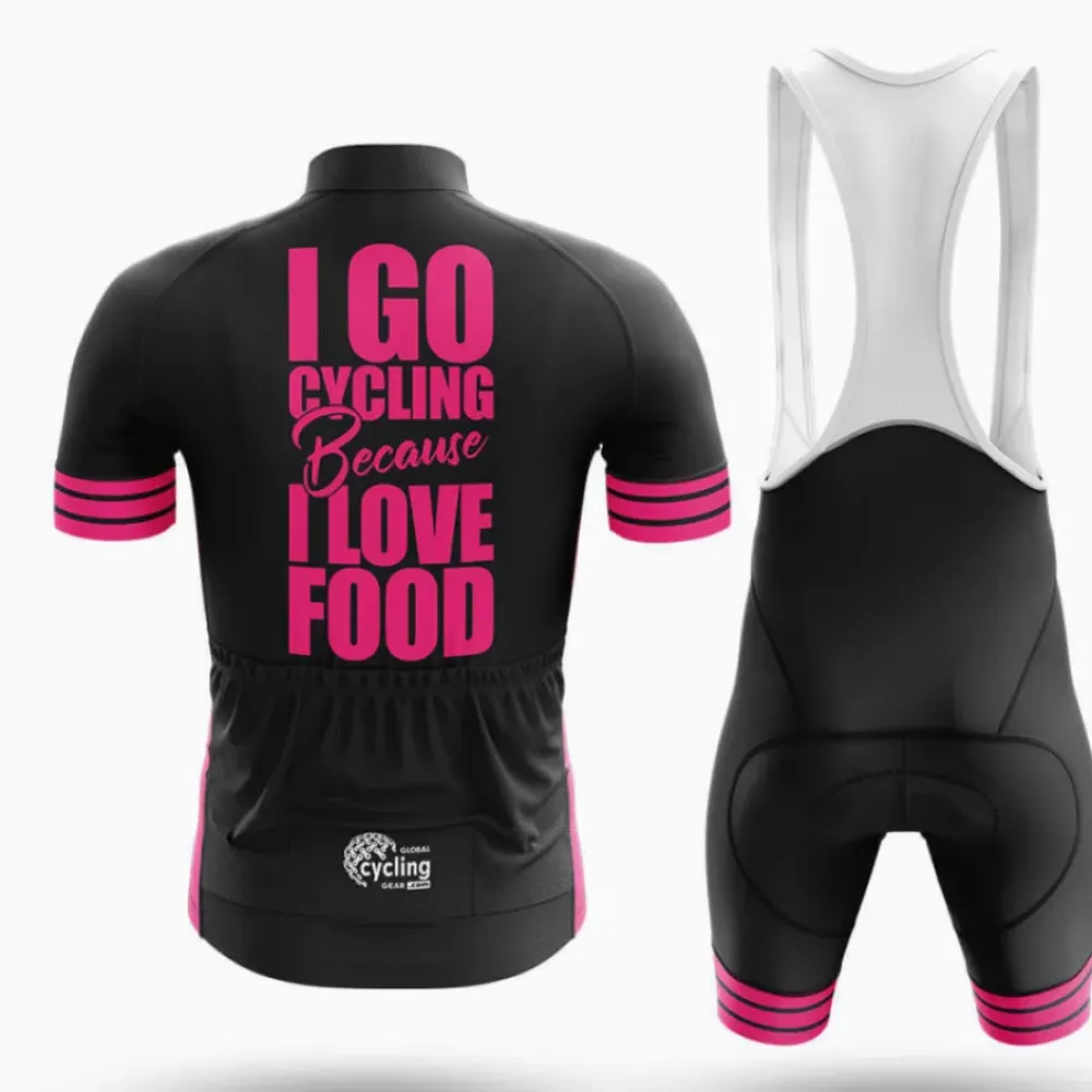Cycling Jersey Pig Unique Design Black/Pink/Green
