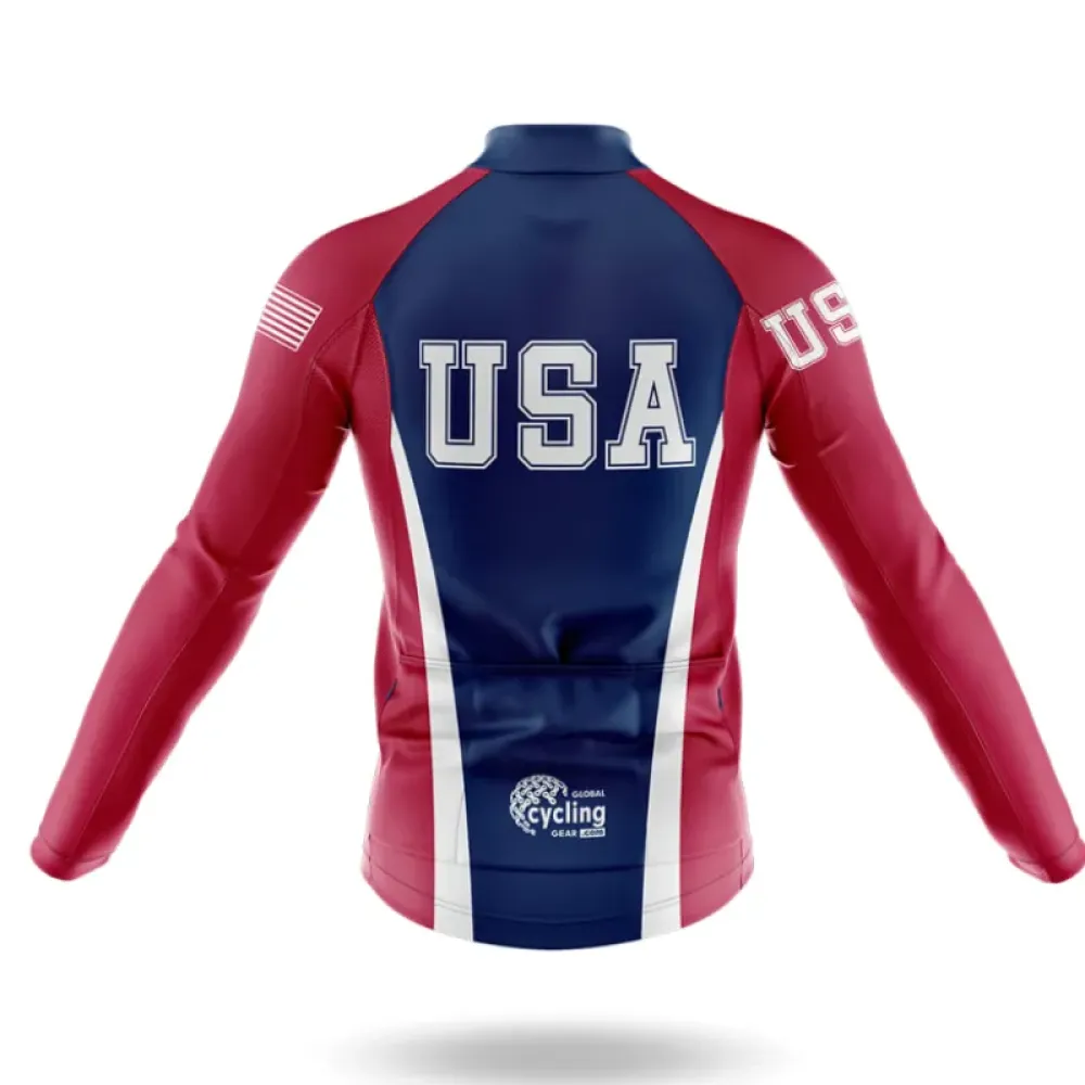 American Spirit Cycling Jersey USA Navy/Red/White