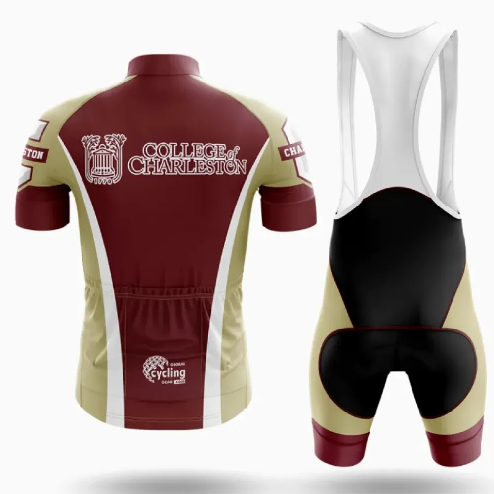 College of Charleston Cycling Bibs Comfortable Black/Gold/White