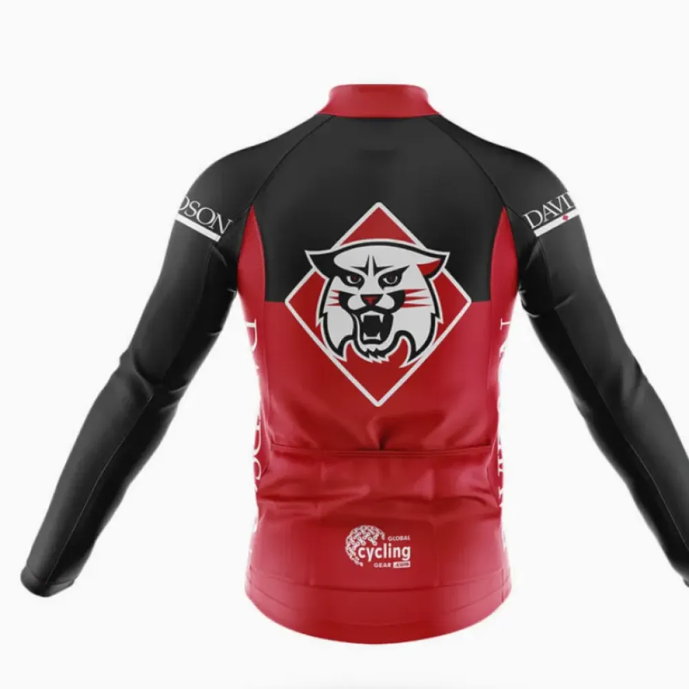 Davidson College Cycling Jersey Wildcat Red/Black/White