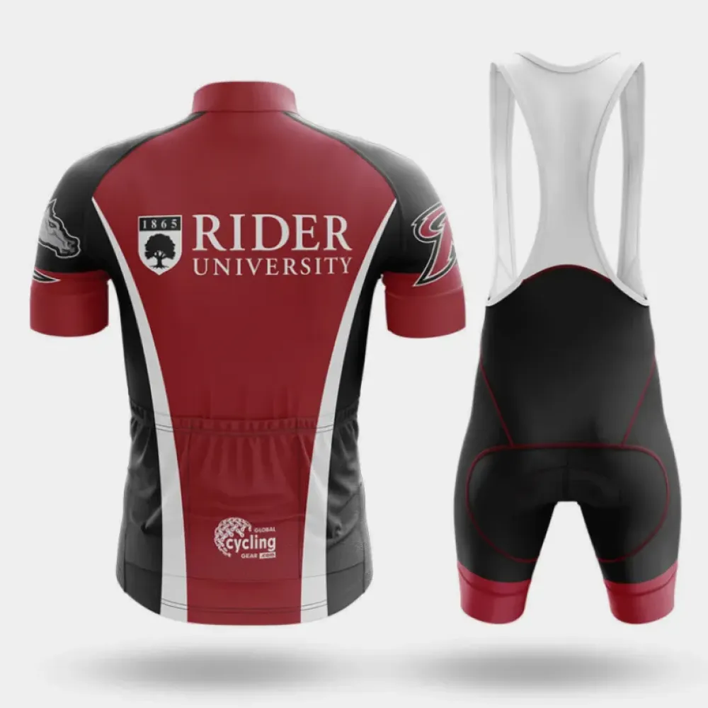 Rider University Cycling Jersey Premium Maroon/Black/White