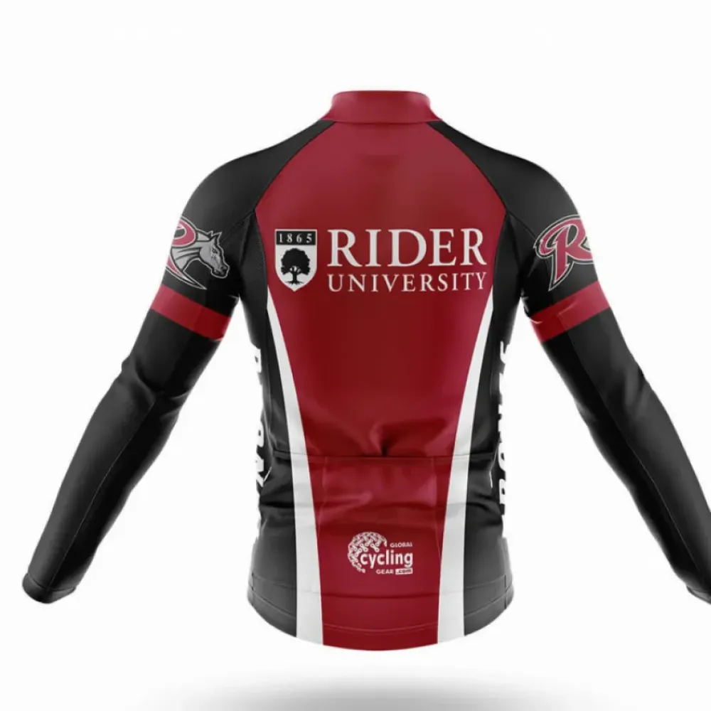 Rider University Cycling Jersey Premium Maroon/Black/White