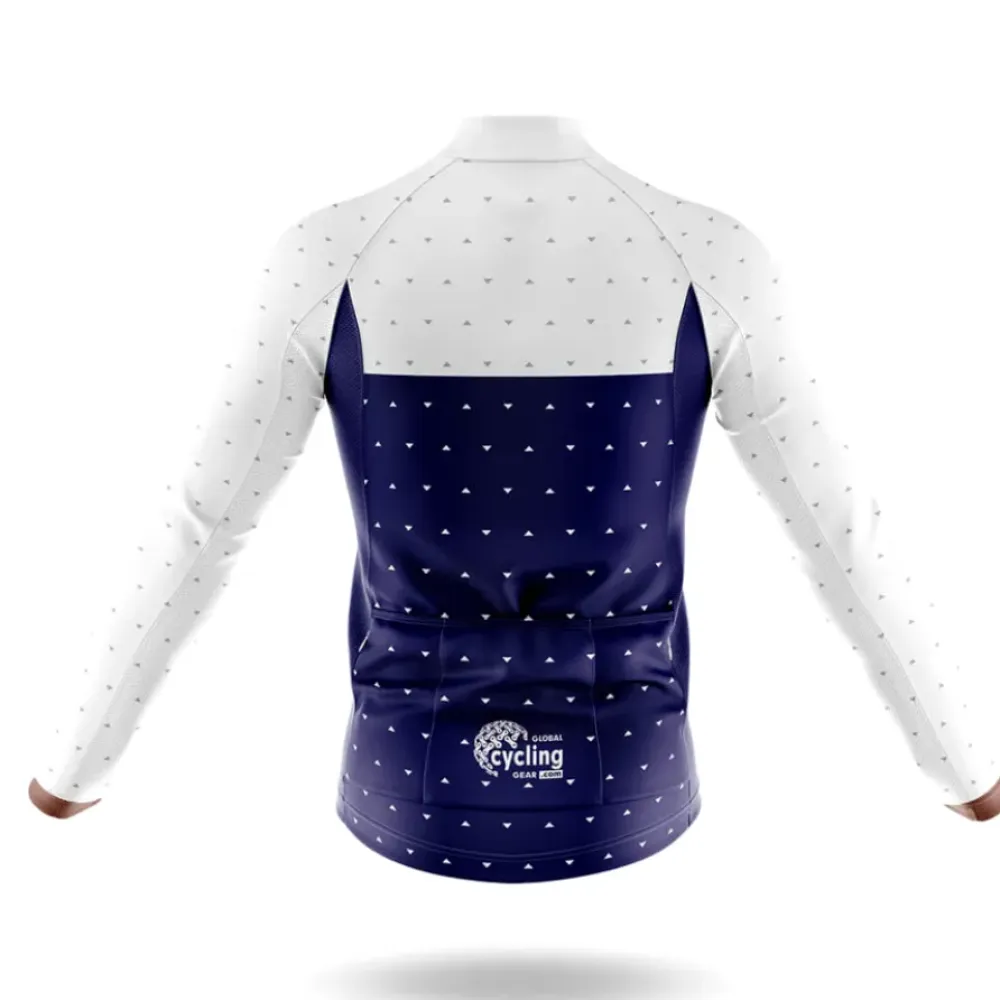 Cycling Bibs Comfortable White/Blue/Purple