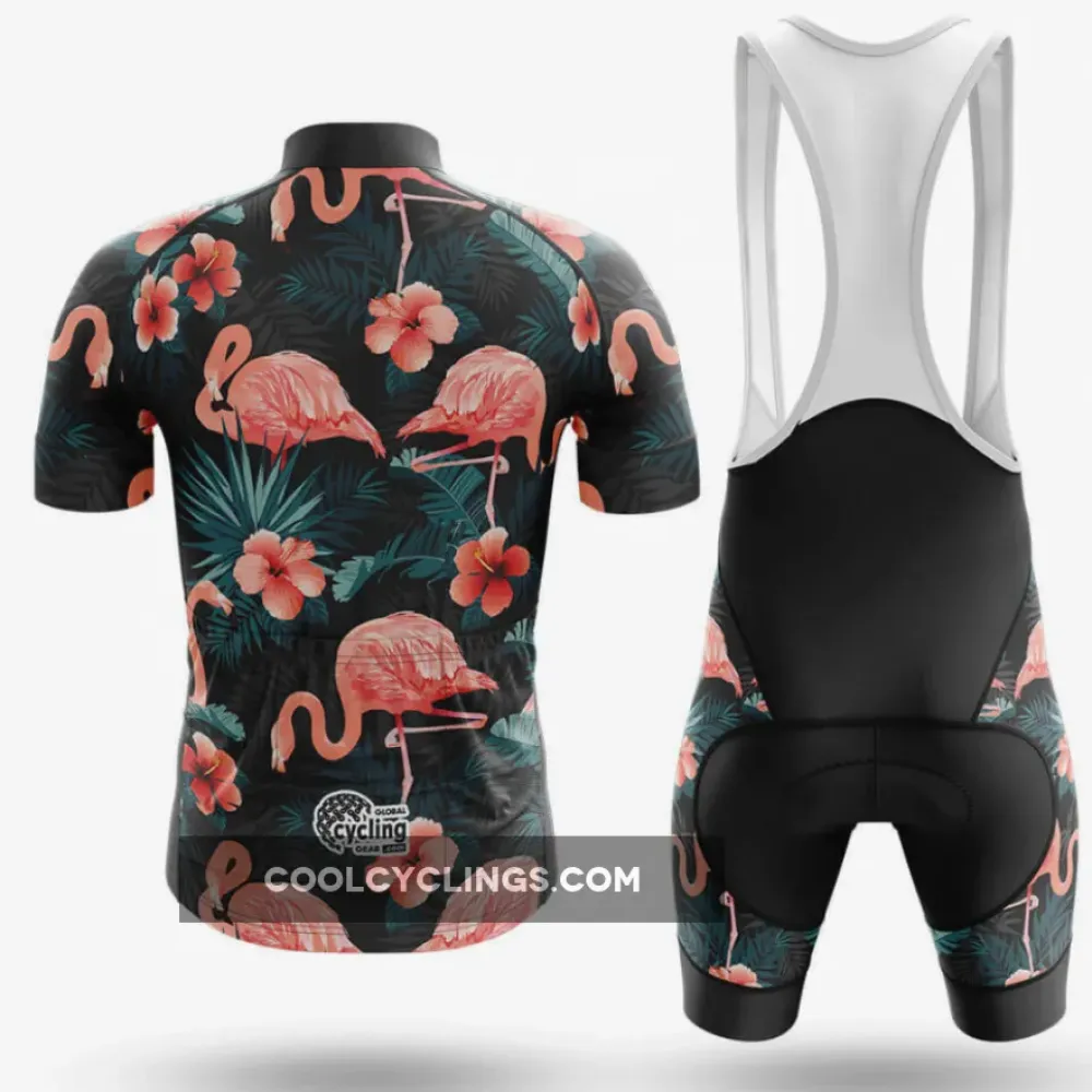 Cycling Bibs Flamingo Black/Pink/Green