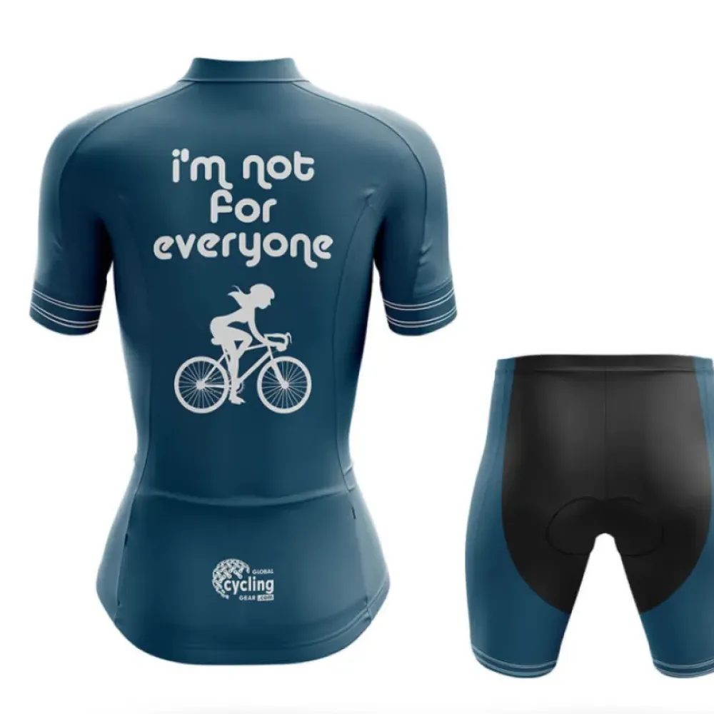 Not For Everyone Women's Cycling Kit Blue/Teal/Black