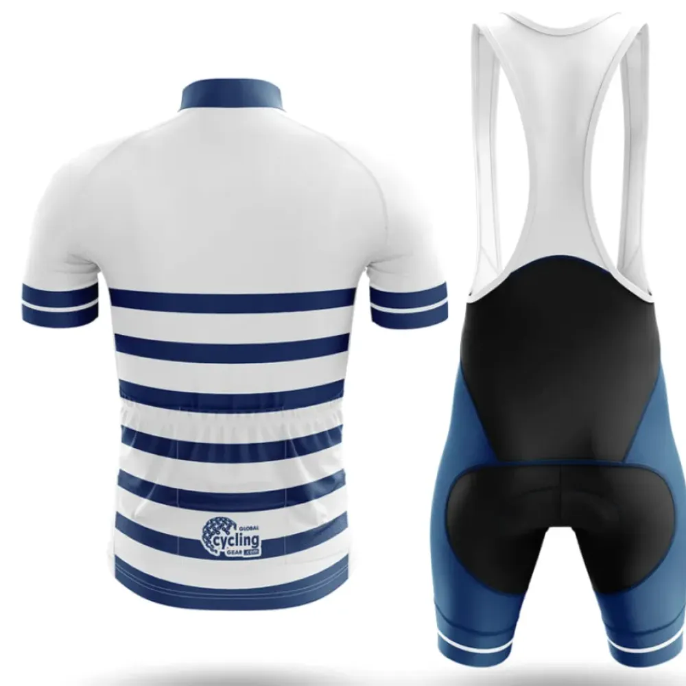California S25 Cycling Jersey Navy/White/Blue