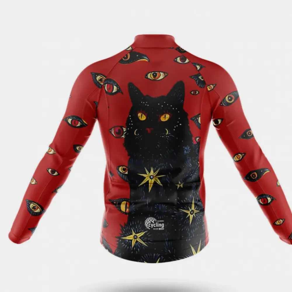Cats Eyes Cycling Jersey Eyes Red/Black/Gold