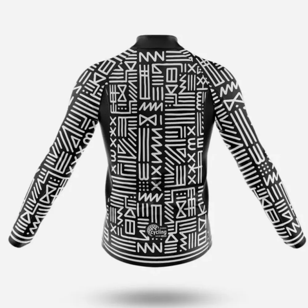 Cycling Bibs Tribal Monochrome
