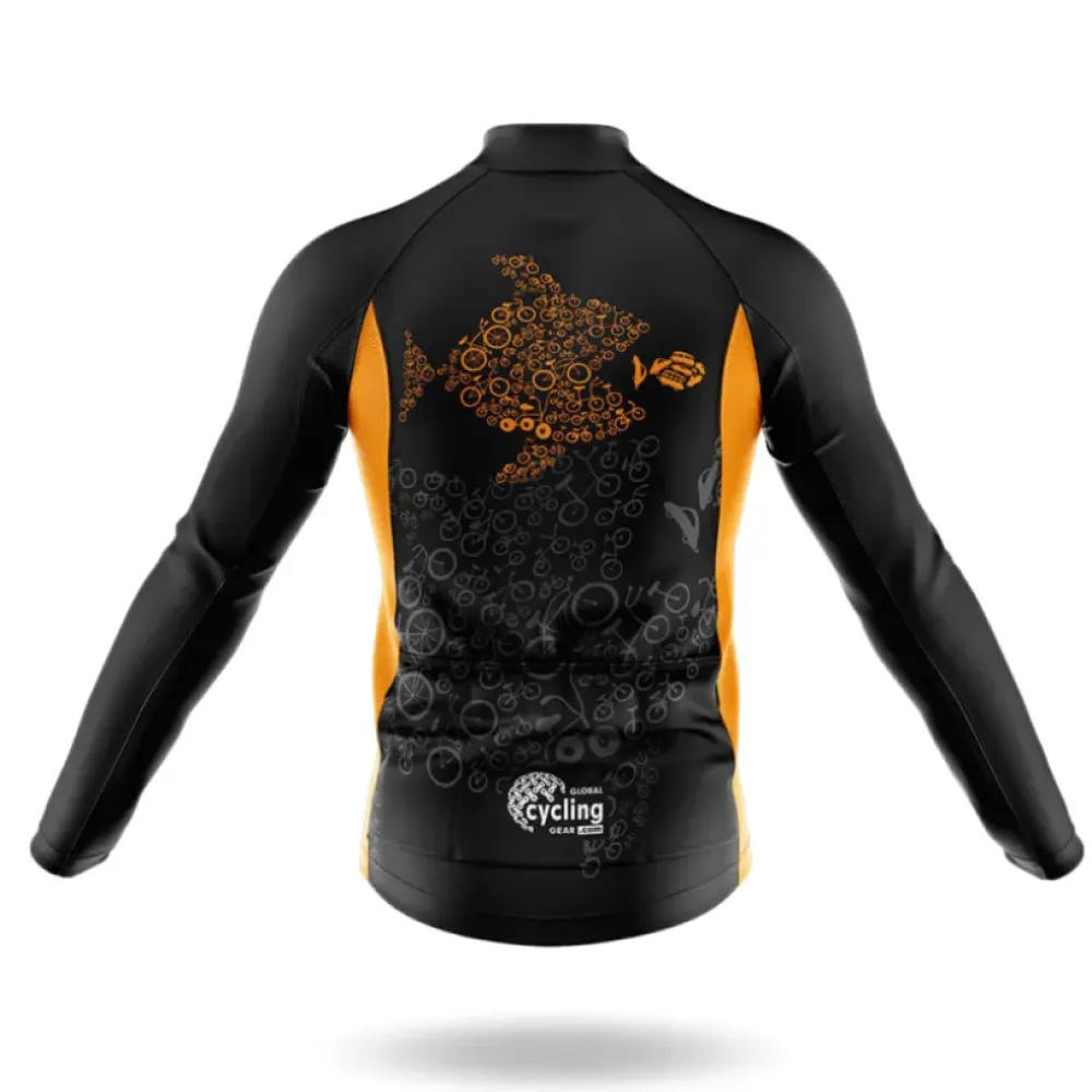 Bicycle Fish Long Sleeve Cycling Jersey //