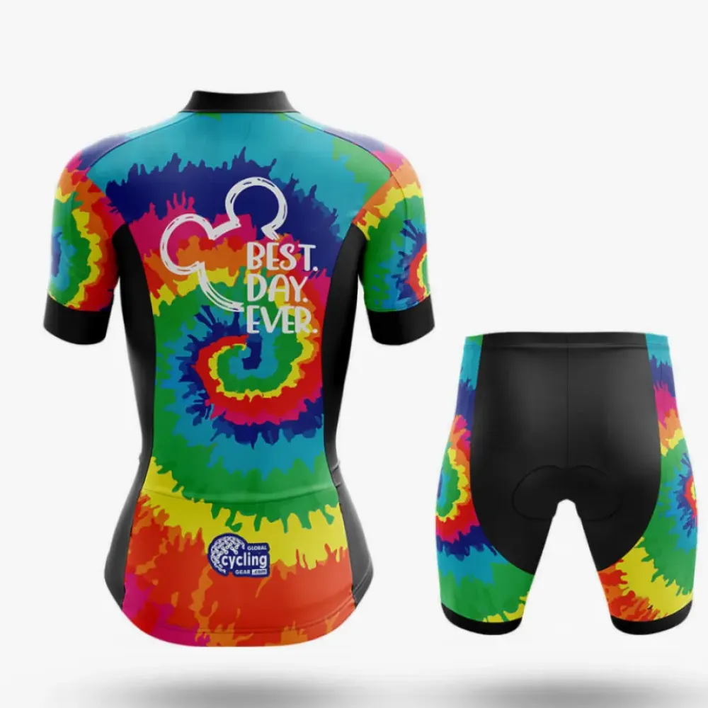 Cycling Shorts Best Day Ever Rainbow/Black/Green