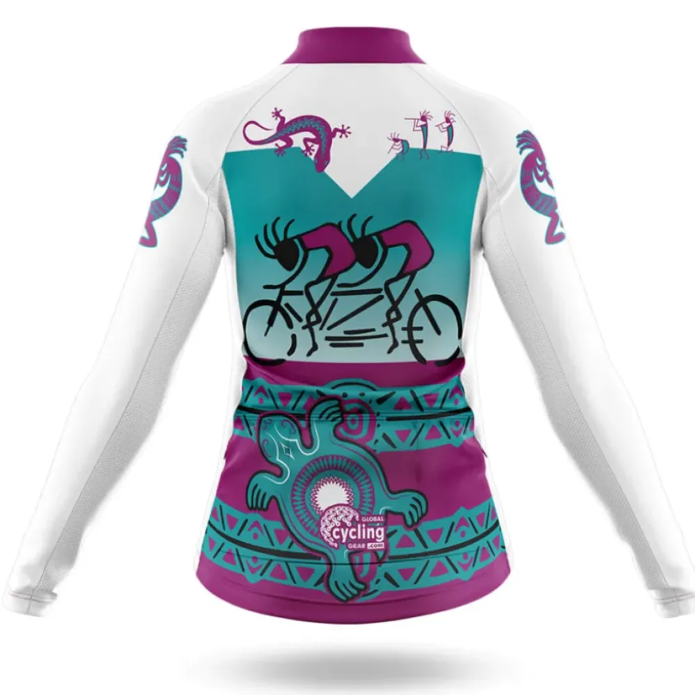 Kokopelli Cycling Team Long Sleeve Purple/Teal/White