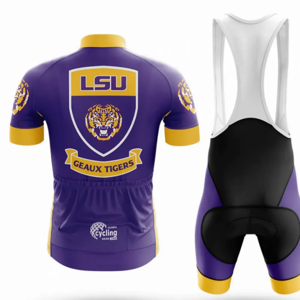 LSU Tigers Shield Cycling Jersey Purple/Gold/Blue
