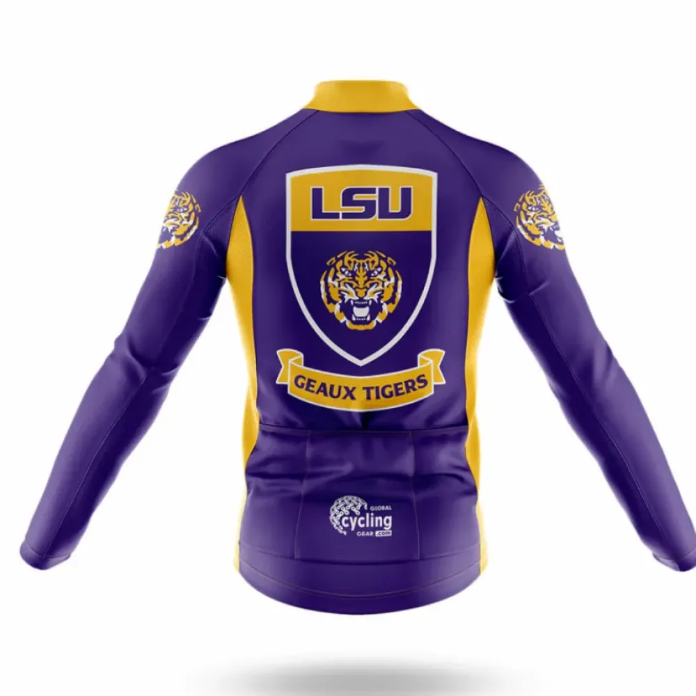 LSU Tigers Shield Cycling Jersey Purple/Gold/Blue