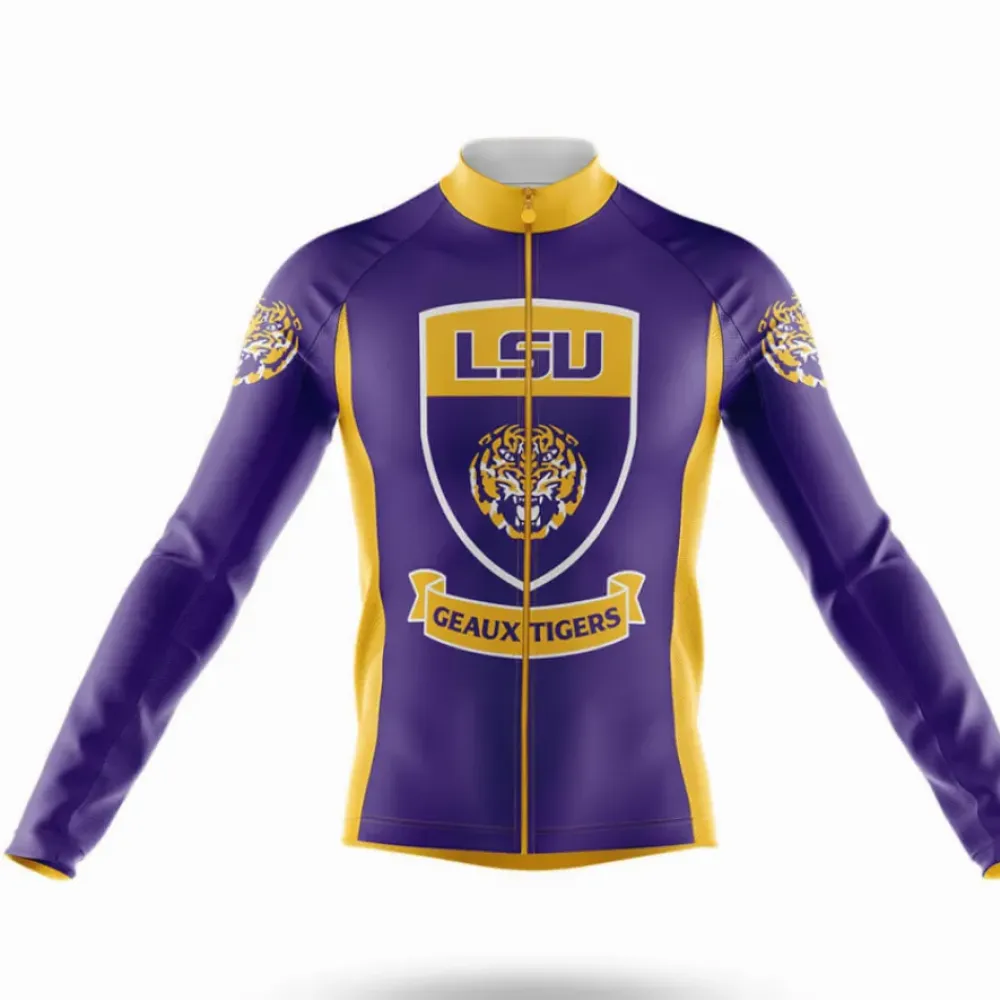 LSU Tigers Shield Cycling Jersey Purple/Gold/Blue
