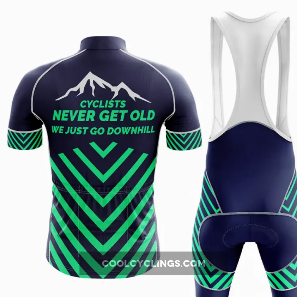 Cyclists Never Get Old Navy/Green/White