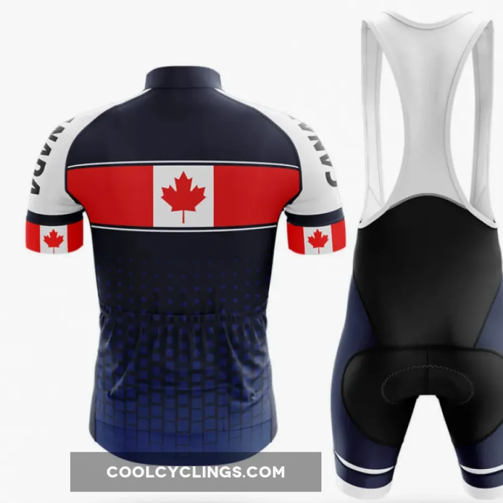Canada S1 Cycling Jersey Canadian Flag Navy/Red/White