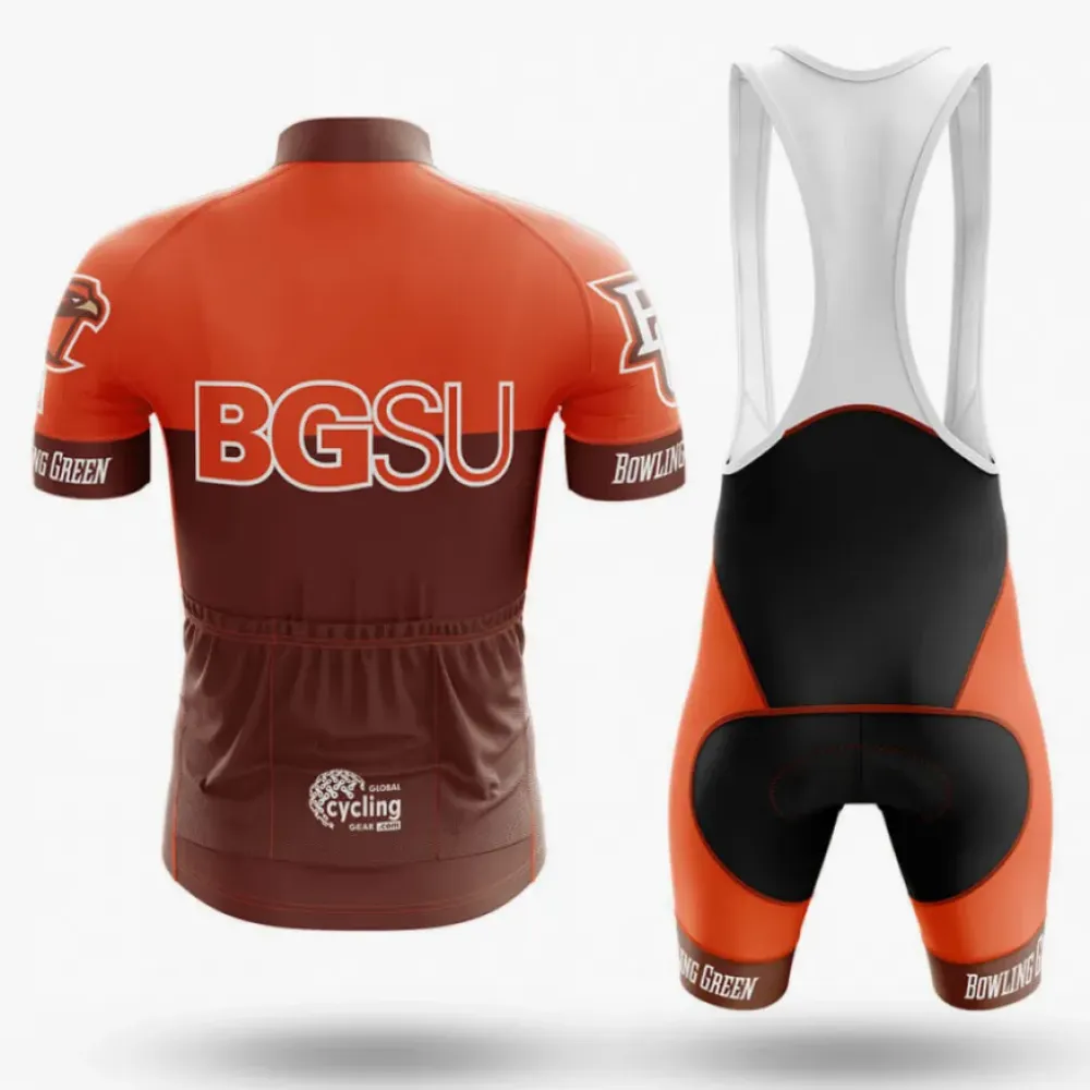Bowling Green State University Cycling Jersey Version 2 Brown/Orange/Green