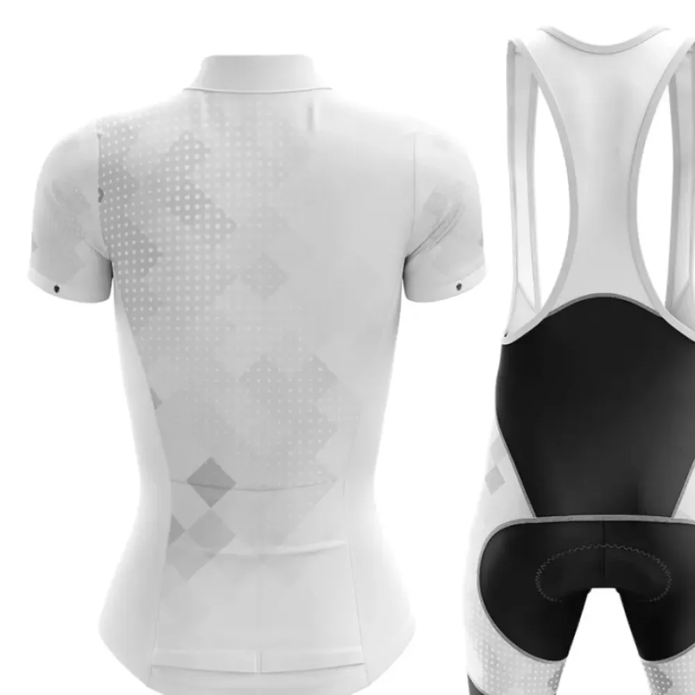 Massachusetts Women Cycling Jersey White/Grey/Black