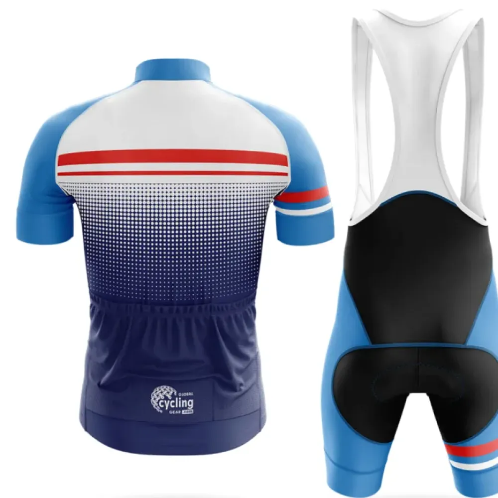 Cycling Jersey Modern Design Blue/Red/White