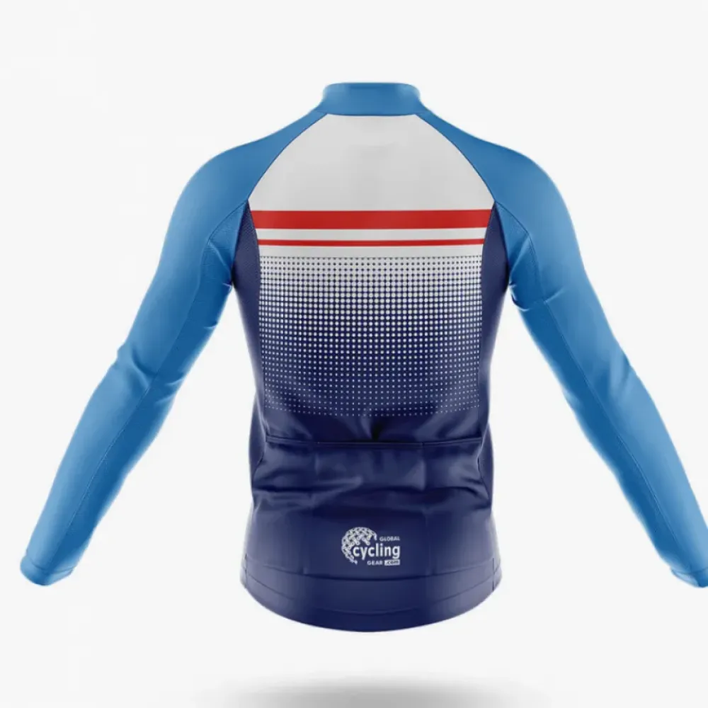 Cycling Jersey Modern Design Blue/Red/White