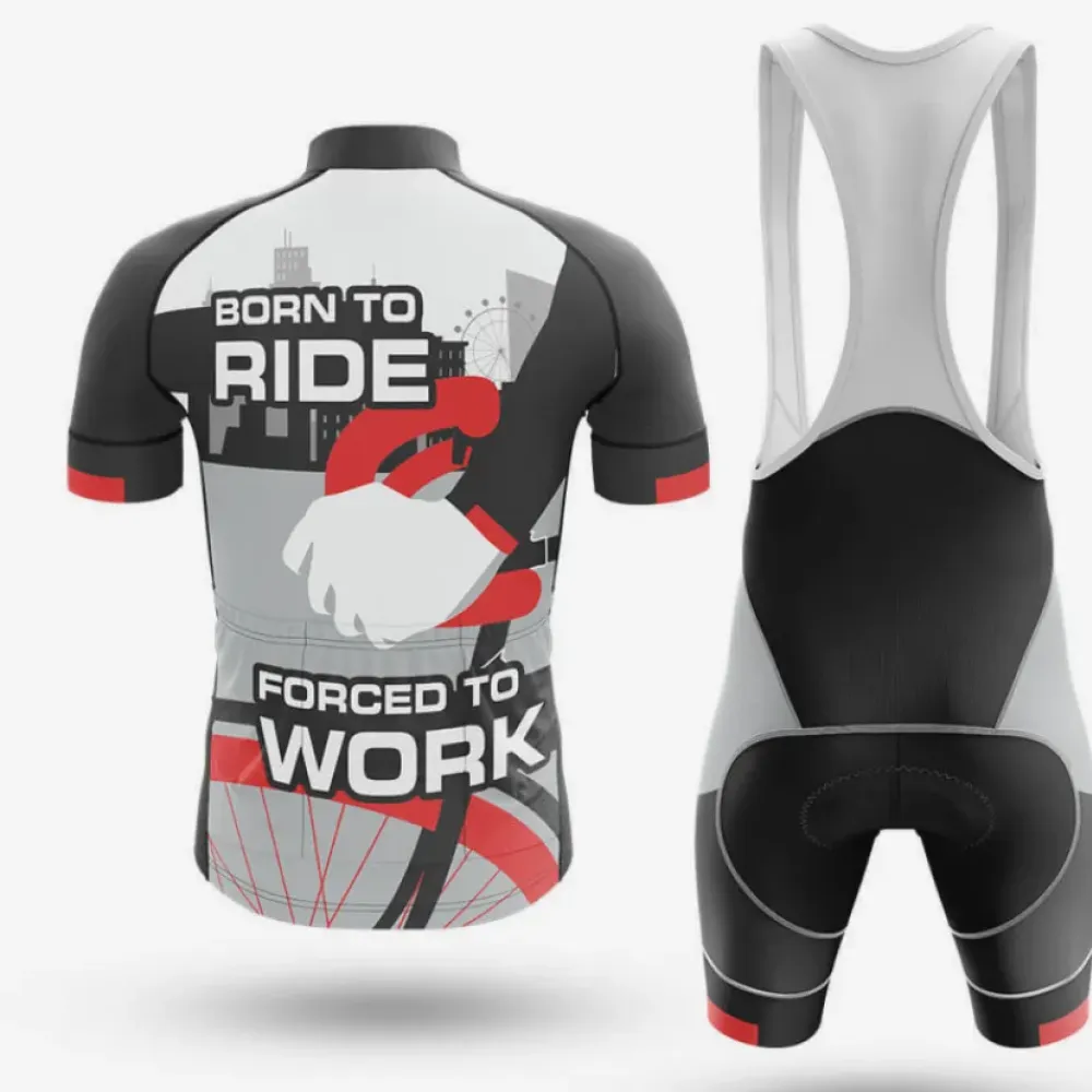 Born To Ride Bibs Breathable White/Black/Red