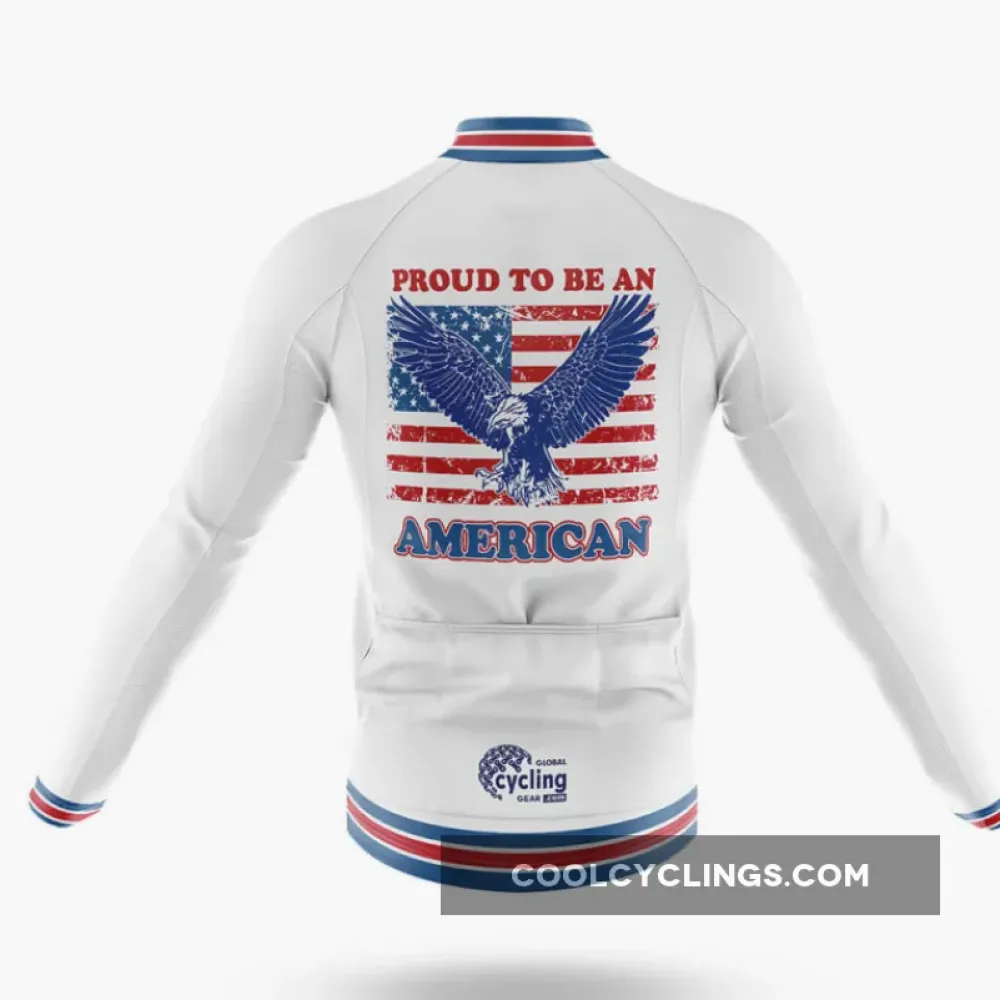 American Pride Cycling Jersey White/Red/Blue