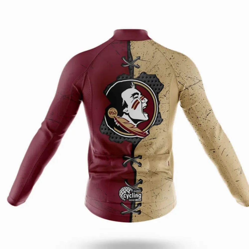 Florida State University Cycling Bibs Speckled Black/Cream/Purple