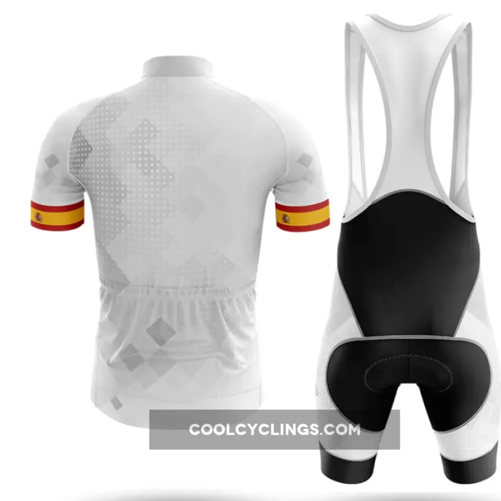 Spain Cycling Jersey Unique Design White/Gold/Red