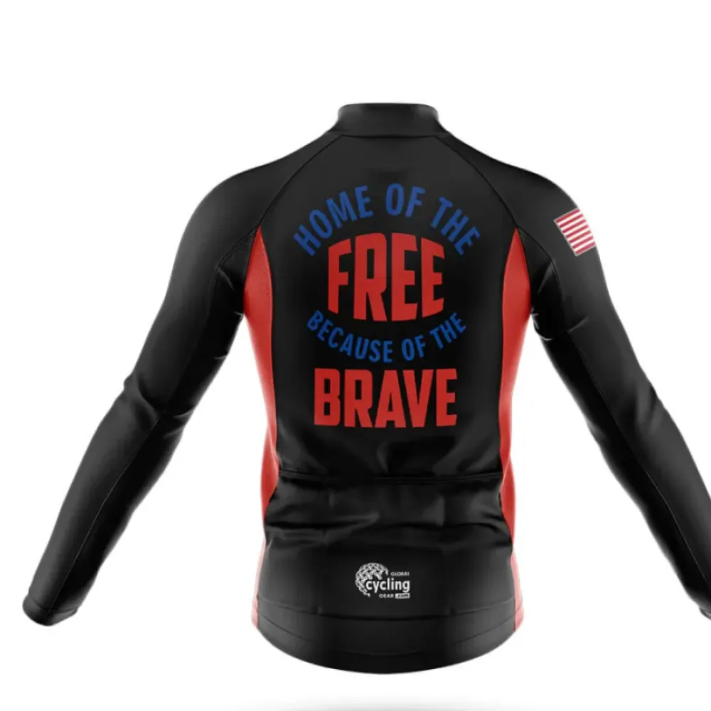 USMC Home Of The Free Cycling Jersey Black/Red/Blue