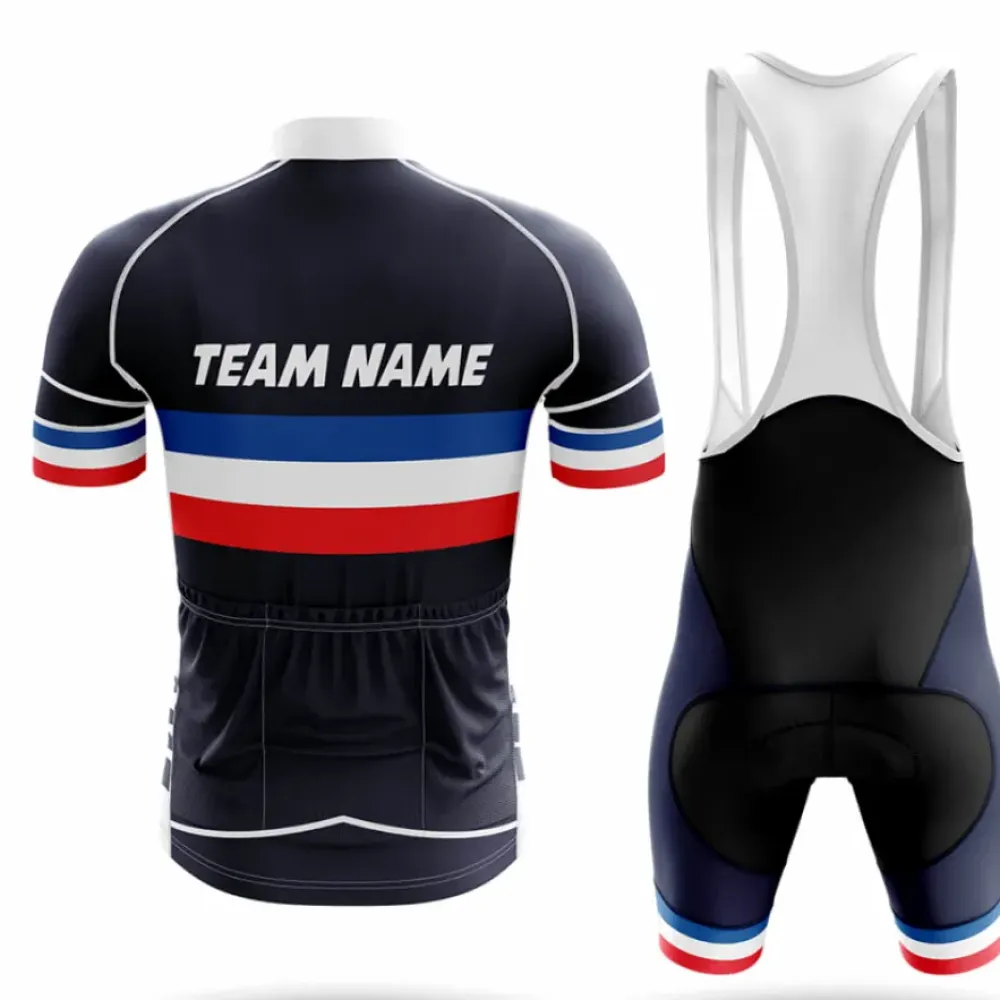 Cycling Kit Custom Team Name Navy/Red/White