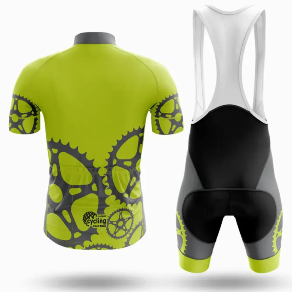 Texas S24 Long Sleeve Cycling Jersey Lime Green/Black/Grey