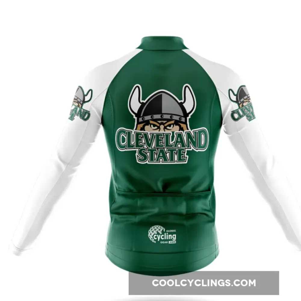 Cleveland State Vikings Cycling Jersey Green/White/Grey