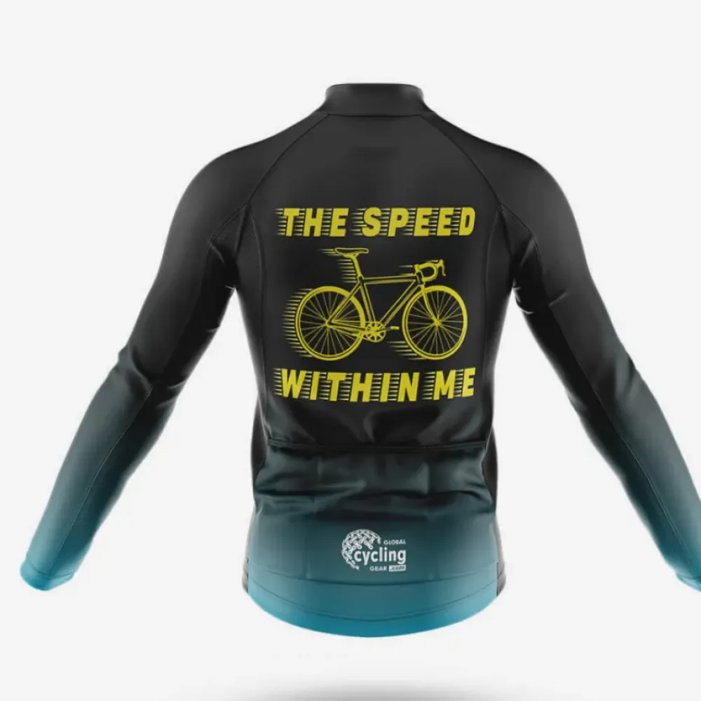 Cycling Jersey Speed Within Me Black/Yellow/Teal