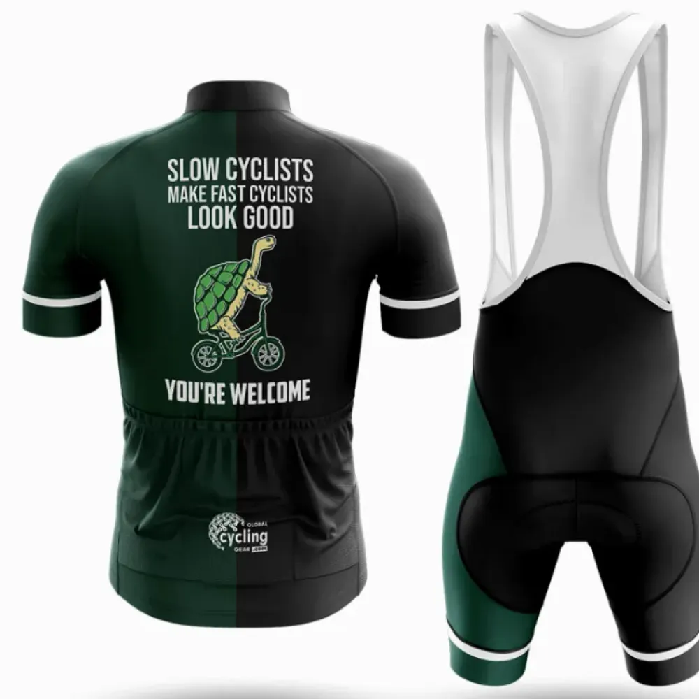 Cycling Kit V6 Slow Cyclists Green/Black/White