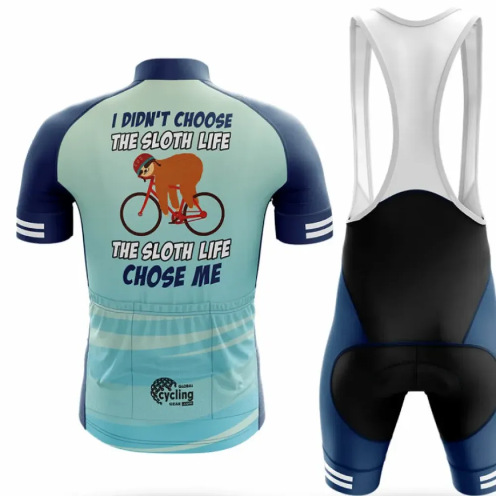 Cycling Bibs Comfortable Navy/White/Blue