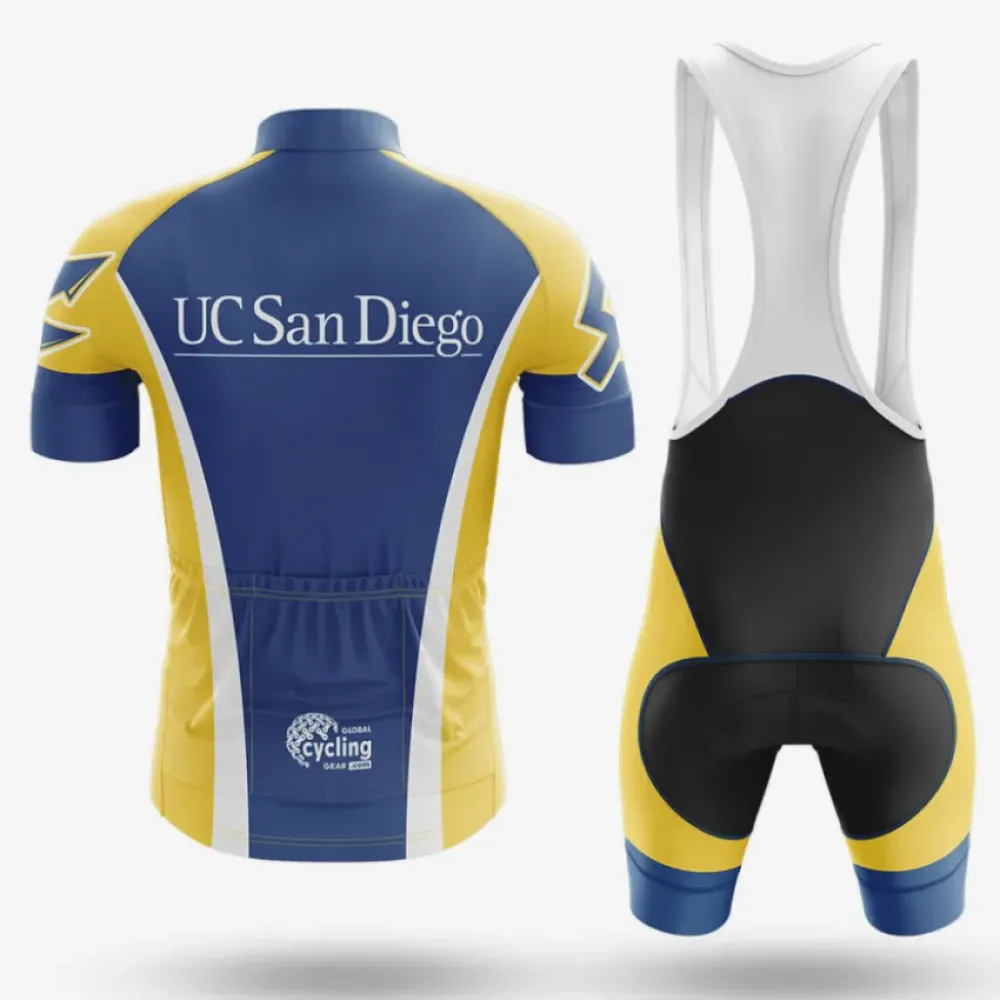 UC San Diego Cycling Jersey University Navy/Yellow/White