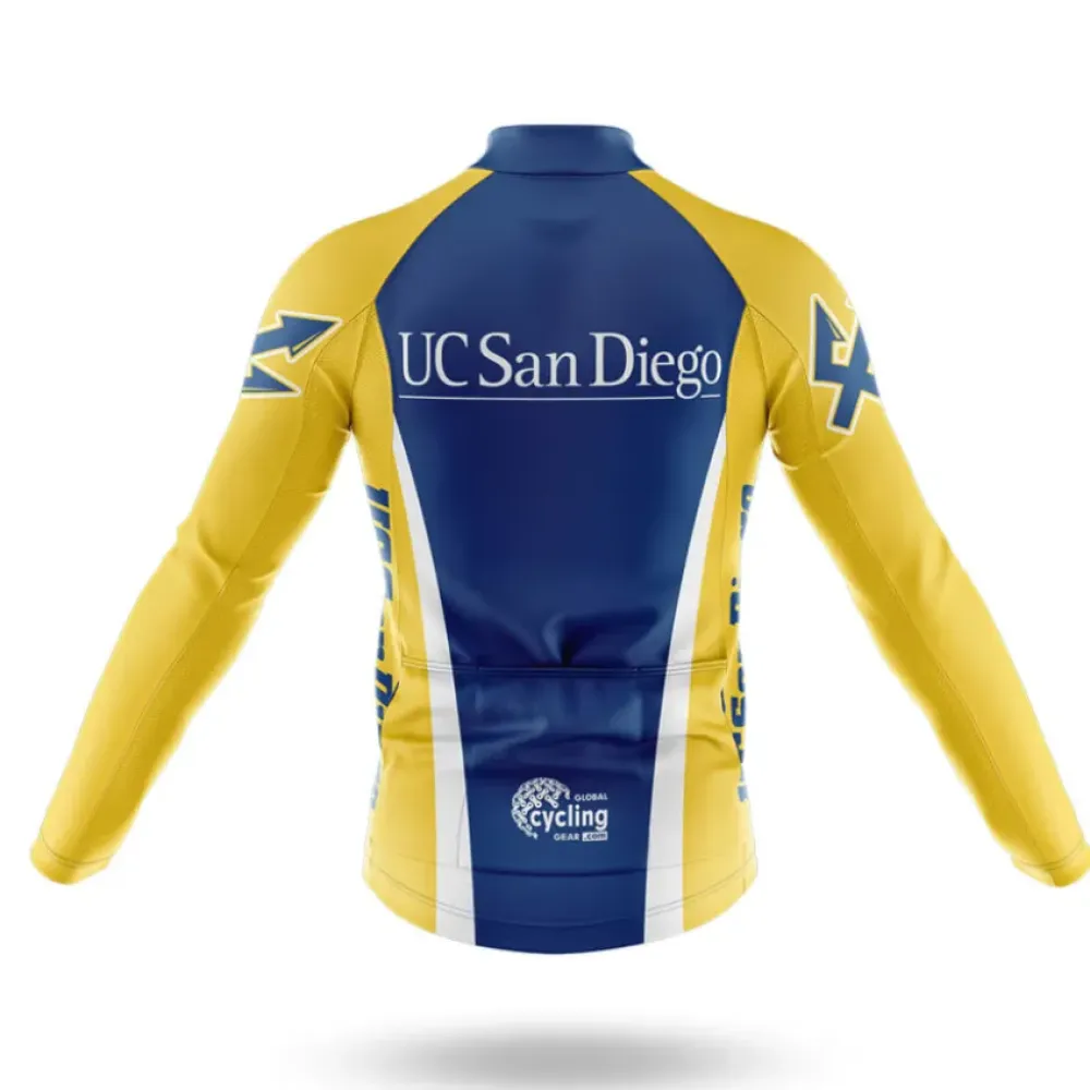 UC San Diego Cycling Jersey University Navy/Yellow/White