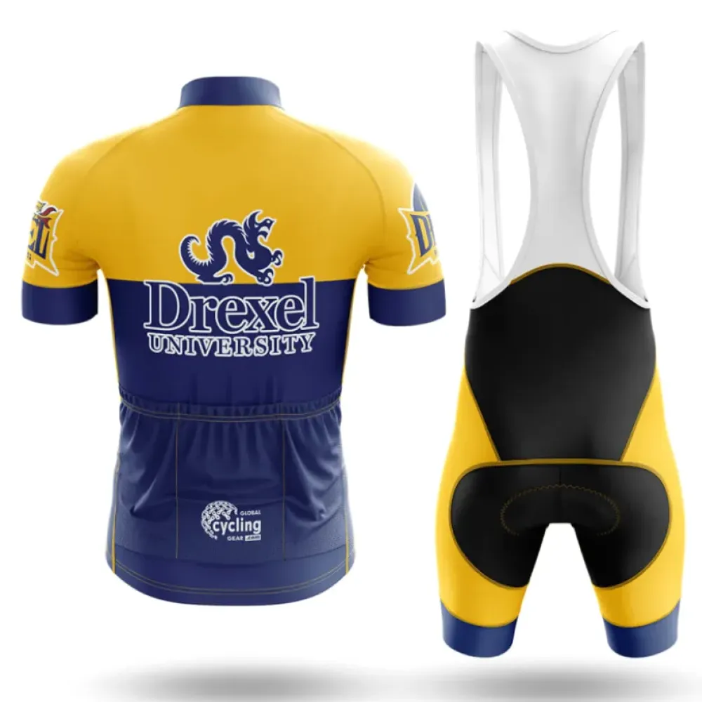 Drexel University Cycling Bibs Ver.2 Comfortable Yellow/Black/Gold