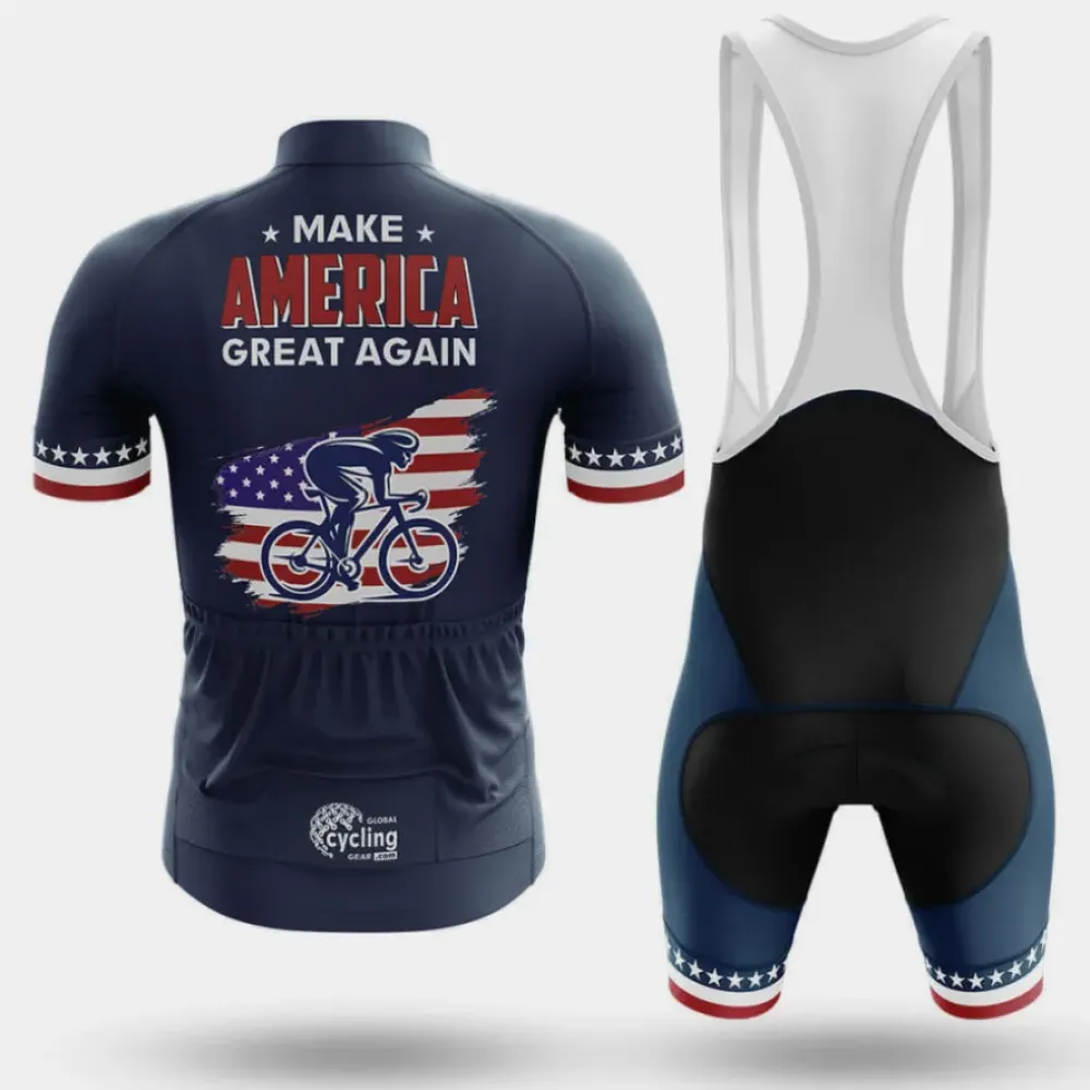 Cycling Jersey Make America Great Again Navy/Red/White