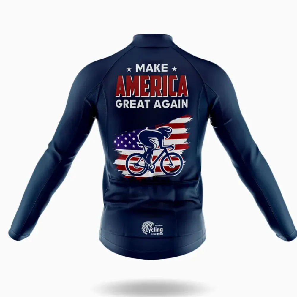 Cycling Jersey Make America Great Again Navy/Red/White